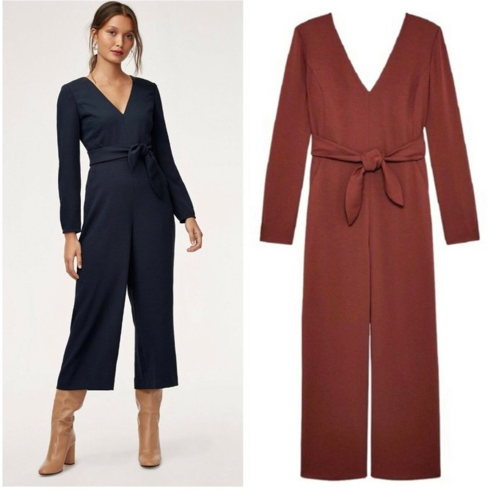 Aritzia Wilfred Ecoulement Jumpsuit in Cider Gold
